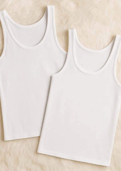 Erkek Giyim Modal & Pamuklu 2 Adet Atlet LL.IL11.KE002.001