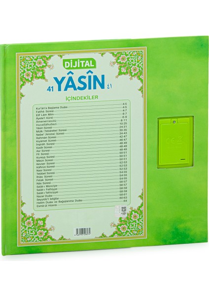 Çocuklar Için Sure Dua Öğreten Cihaz Sesli Yasini Şerif Kitabı Yeşil fiyatları