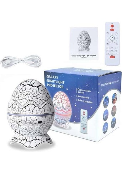 Yumurta Şeklinde Su Dalgalı Bluetooth Speaker Lamba Renkli Şarjlı - MCT8364-7283 fırsatları