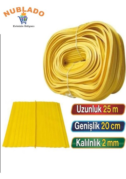 25 Metre Teknom Er Pvc Su Tutucu Bant Su Yalıtımı Inşaat Perde Temel Arasına Yalıtım Bandı 25 Metre