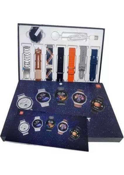 7 Kordonlu Akıllı Saat Siyah Kasa Dokunmatik Ekran Uyku ve Sağlık Takibi - MCT7708-5898 modelleri