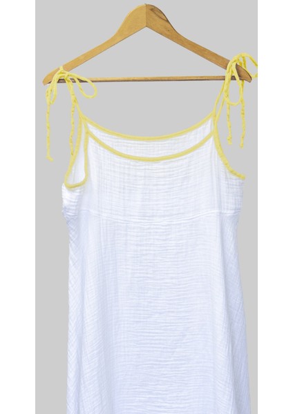 %100 Pamuk Müslin Nefes Alır Kadın Askılı Yazlık Gecelik Elbise Pijama – Rahat, Şık ve Çok Amaçlı