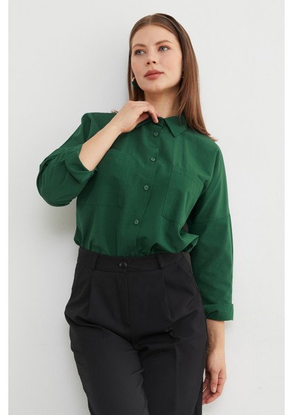 Basic Çift Cepli Gömlek