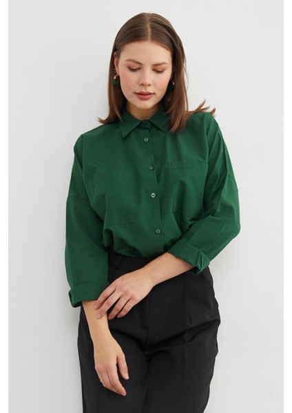 Basic Çift Cepli Gömlek