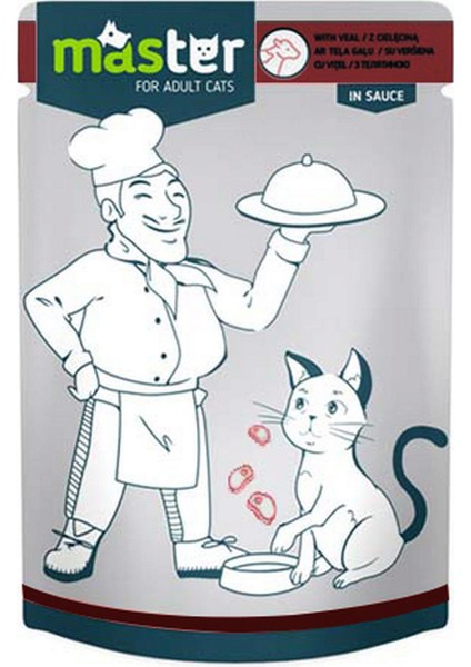 Lzrdwzrd Master Dana Etli Pouch Kedi Maması Jöle 80 gr