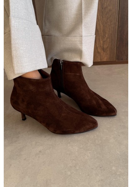 City Kahverengi Hakiki Deri Bot