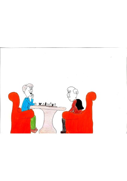 Hossein Abdollahi Adli 29X21cm Orijinal Karikatür Tablo modelleri