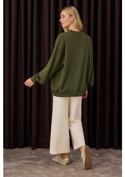 Beli Lastikli Triko Pantolon Kemik