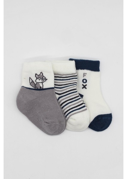 3lü Penye Soket Çorap 10109 Gri fiyatları