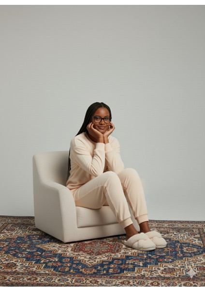 Kışlık Polar Kumaş Uzun Kol Kadın Pijama Takımı modelleri