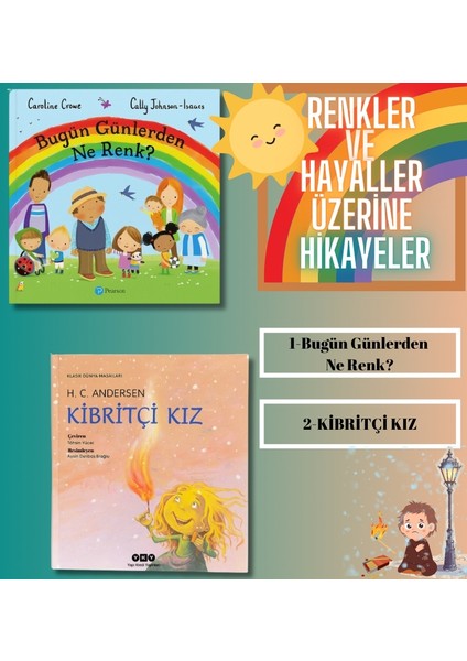 Renkler ve Hayaller Hikaye / Masal Seti (2 Kitap)