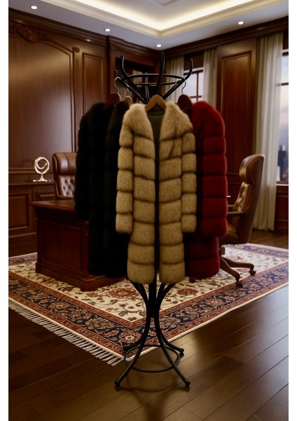 Premium Siyah Metal Portmanto Askılık Hol Antre Büro Ofis Rack Hanger Fabrikadan 100KG Taşıma modelleri