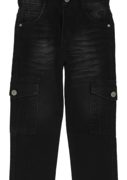 Erkek Çocuk Kargo Cepli Esnek Belli Likralı Jean Pantolon 13-17 Yaş 12364 fiyatları