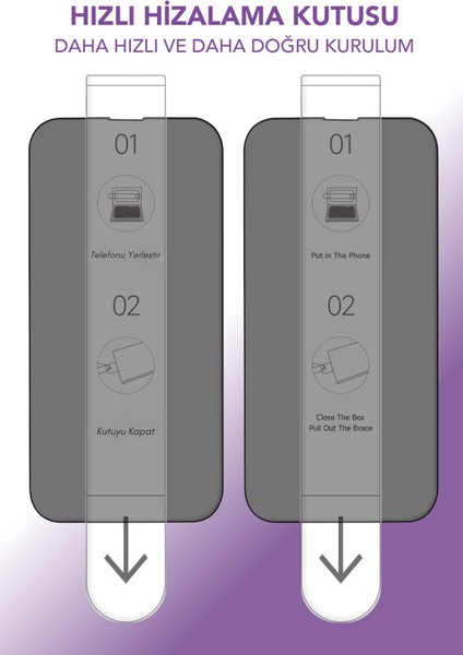 GL79-008 iPhone 11 Otomatik Hizalanan Hayalet Ekran Cam Koruyucu (2 Adet) fırsatları