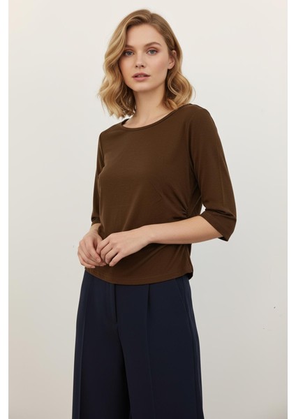 8279A Kısa Kol Badi Kahve