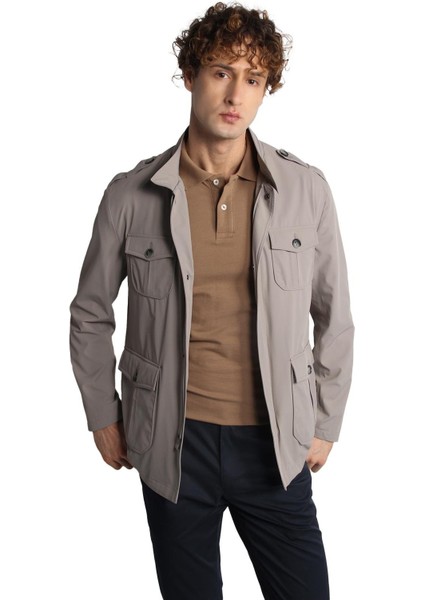 Erkek Gri Baharlık Mont