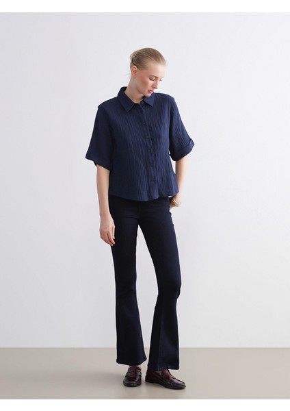 Yeni Sezon Flare Kadın Jean Pantolon