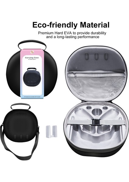 Meta Quest 3 Vr Kulaklığı Seyahat ve Taşınabilir Saklama Çantası Için Sert Eva Taşıma Çantası - Siyah (Yurt Dışından) modelleri
