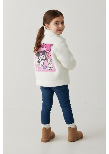 Peluş Krm Kız Çocuk hırka - Krem fırsatları