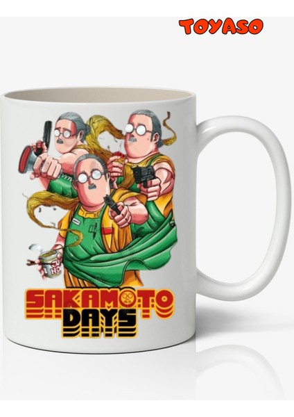Taro Sakamoto Anime Temalı Beyaz Kupa Bardak Sevgiliye Arkadaşa Hediye