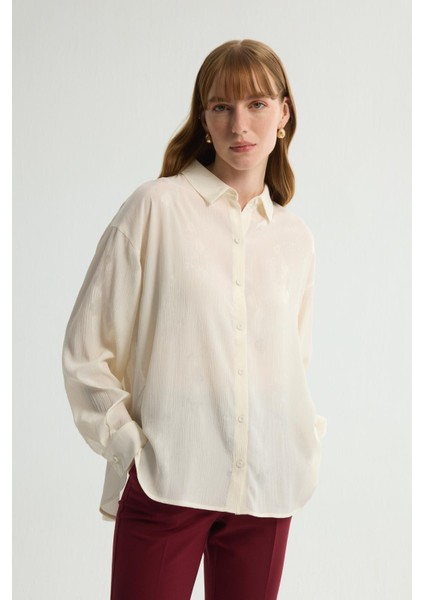 Jakar Detaylı Gömlek Kemik 130L9332001 fırsatları