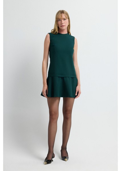 Düz Elbise Yesil 12445738000 fiyatları