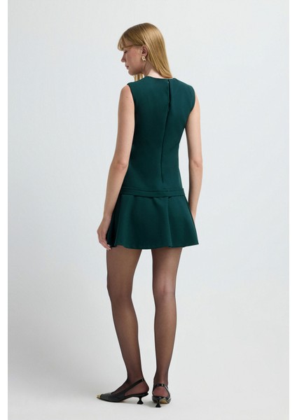 Düz Elbise Yesil 12445738000