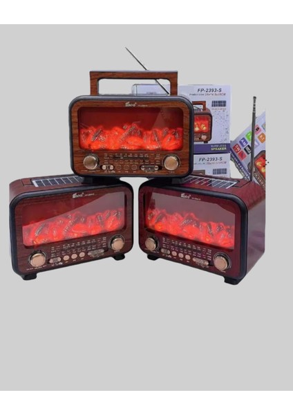 bulurum şömine alev ışıklı solar bluetooth hoparlör – 7w güçlü ses, fm ra fiyatları