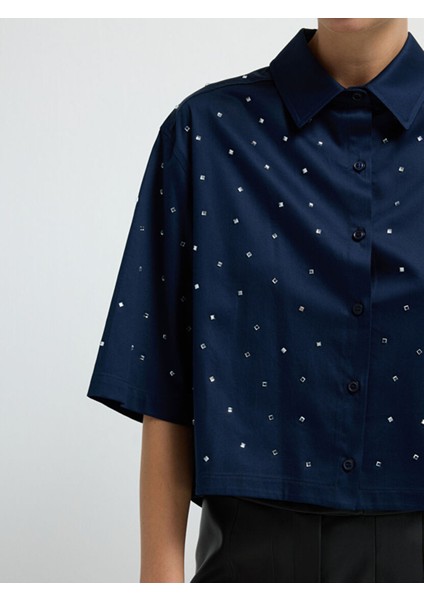 Taşlı Gömlek Lacivert 13044880002 fiyatları