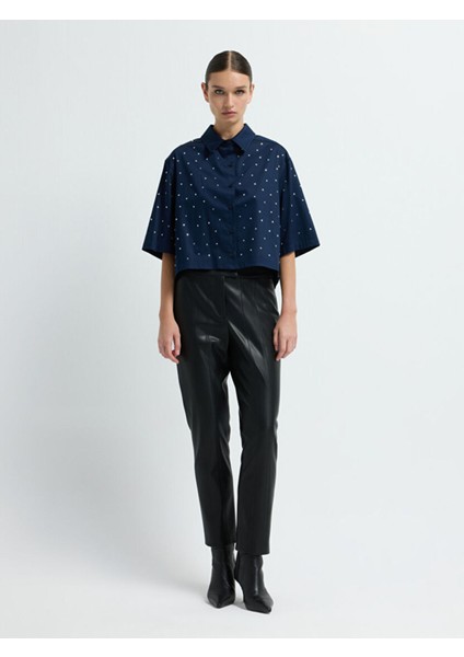 Taşlı Gömlek Lacivert 13044880002 modelleri