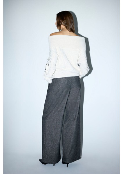 Taşlı Triko Kazak Kemik 13946094000 indirimleri