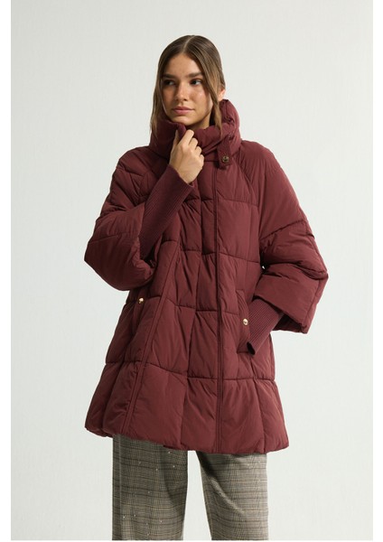 Ribana Detaylı Şişme Mont Bordo 152L9395000 fırsatları