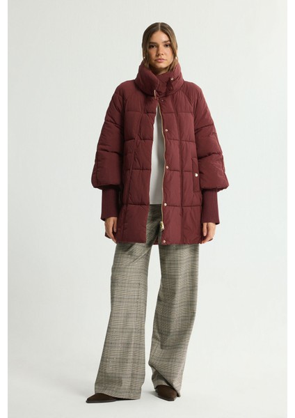 Ribana Detaylı Şişme Mont Bordo 152L9395000 indirimleri