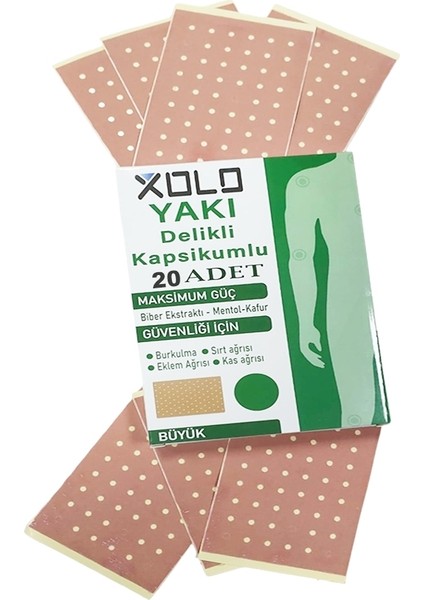 Kapsikumlu Vücut Yakısı 20 Adet Isı Etkili Vücut Yakısı