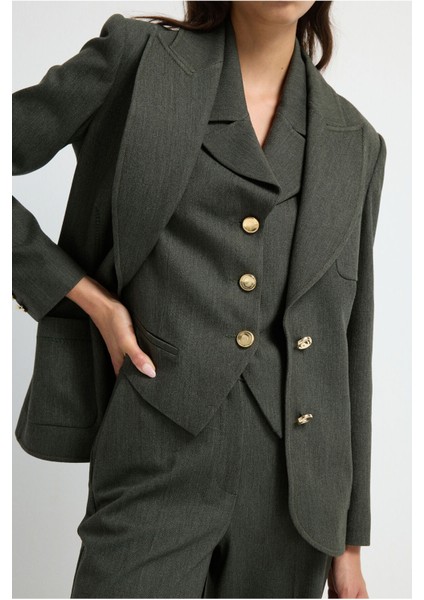 Denim Görünümlü Ceket Haki 11944260002 fiyatları