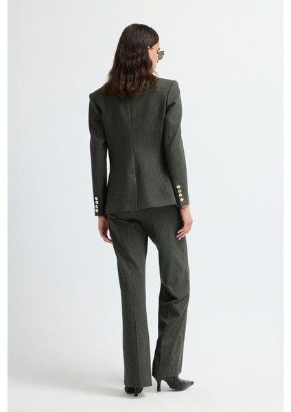 Denim Görünümlü Ceket Haki 11944260002