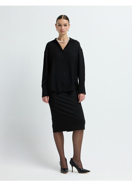 Uzun Kollu Gömlek Siyah 13044284008 modelleri