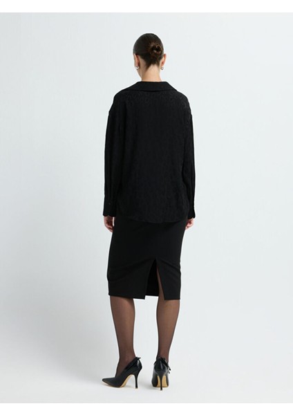 Uzun Kollu Gömlek Siyah 13044284008 indirimleri