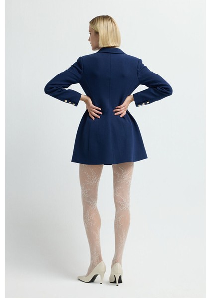 Ceket Elbise Lacivert 12445717000