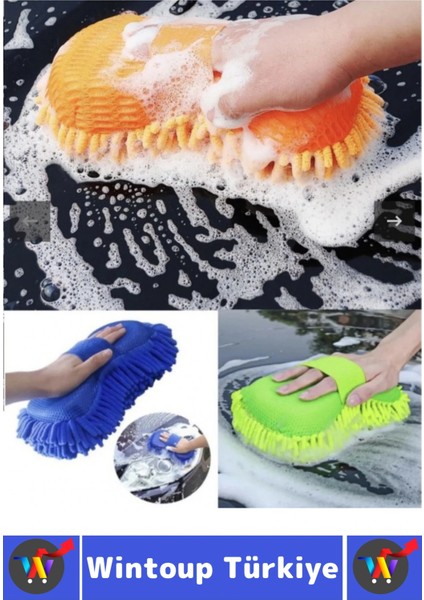 Ergonomik Oto Iç Dış Bakım Temizlik Çizilme Önleyici Özel Püsküllü Premium Araba Yıkama Eldiveni fiyatları