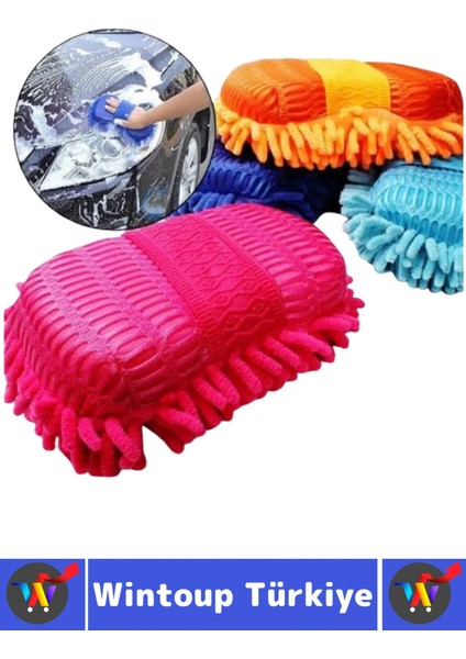 Ergonomik Oto Iç Dış Bakım Temizlik Çizilme Önleyici Özel Püsküllü Premium Araba Yıkama Eldiveni modelleri