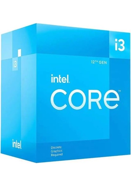Core Cı3 12100F 3.30GHZ 12MB 1700P Fanlı (Box)