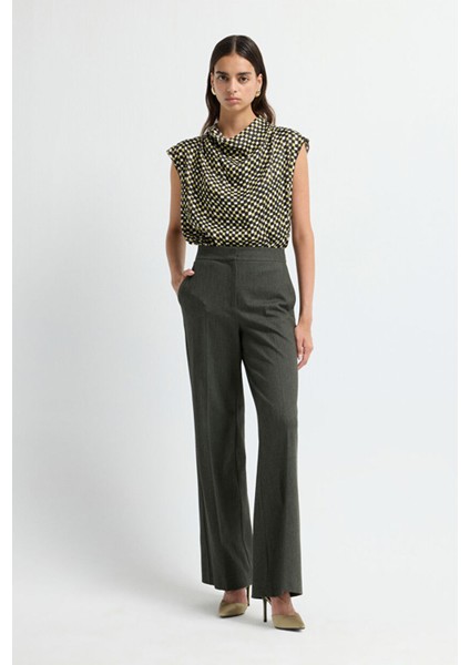 Bol Paça Pantolon Haki 15341703023 modelleri