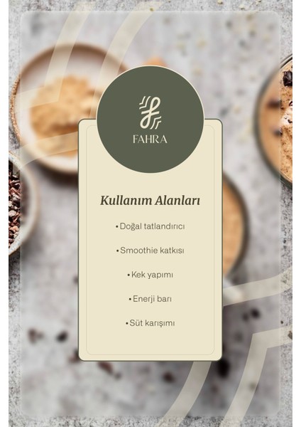 Doğal Hurma Şekeri Tozu 500G – Katkısız & Glutensiz Şeker Alternatifi Rafine Şeker Içermez fırsatları