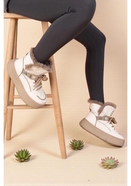 11188 Krem Tam Ortopedik Günlük Kadın Bot