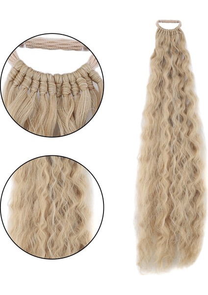 Lastik Tokalı At Kuyruğu Kabarık Afro Dalgalı / Balköpüğü Platin Röfle fiyatları