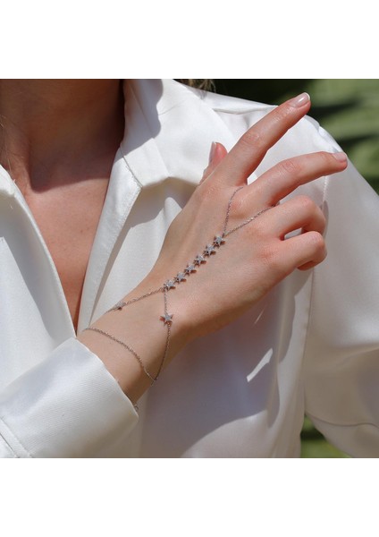 Yıldız Sıralı Taşlı Gümüş Şahmeran fiyatları