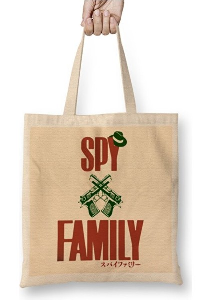 Spy x Family Gangster Style Bez Çanta Uzun Saplı Alışveriş Çantası Plaj Çantası