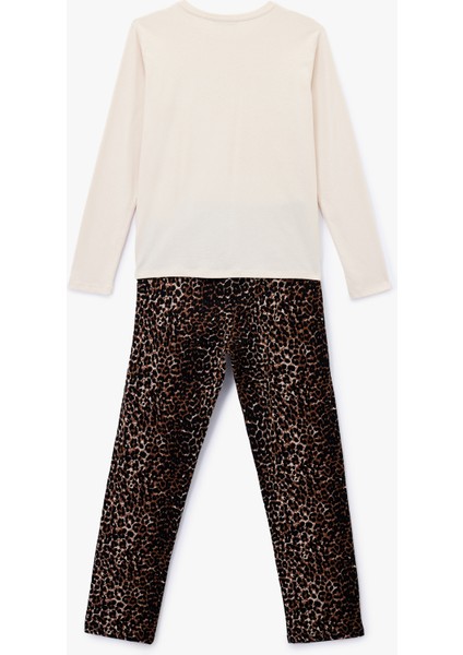 Pamuklu Baskı Detaylı Pijama Takımı indirimleri