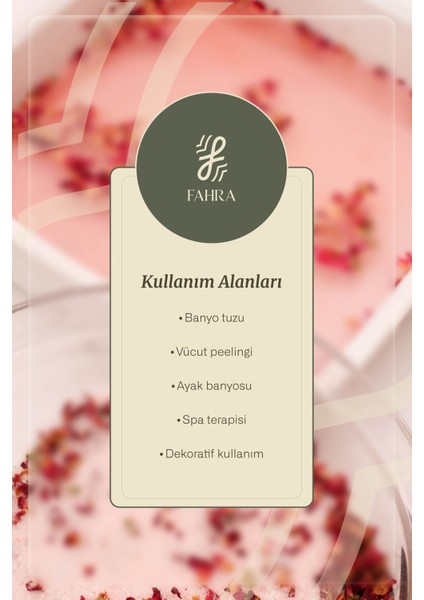 Gül Yapraklı Himalaya Tuzu 500G – Rahatlatıcı Spa Banyo Tuzu fırsatları